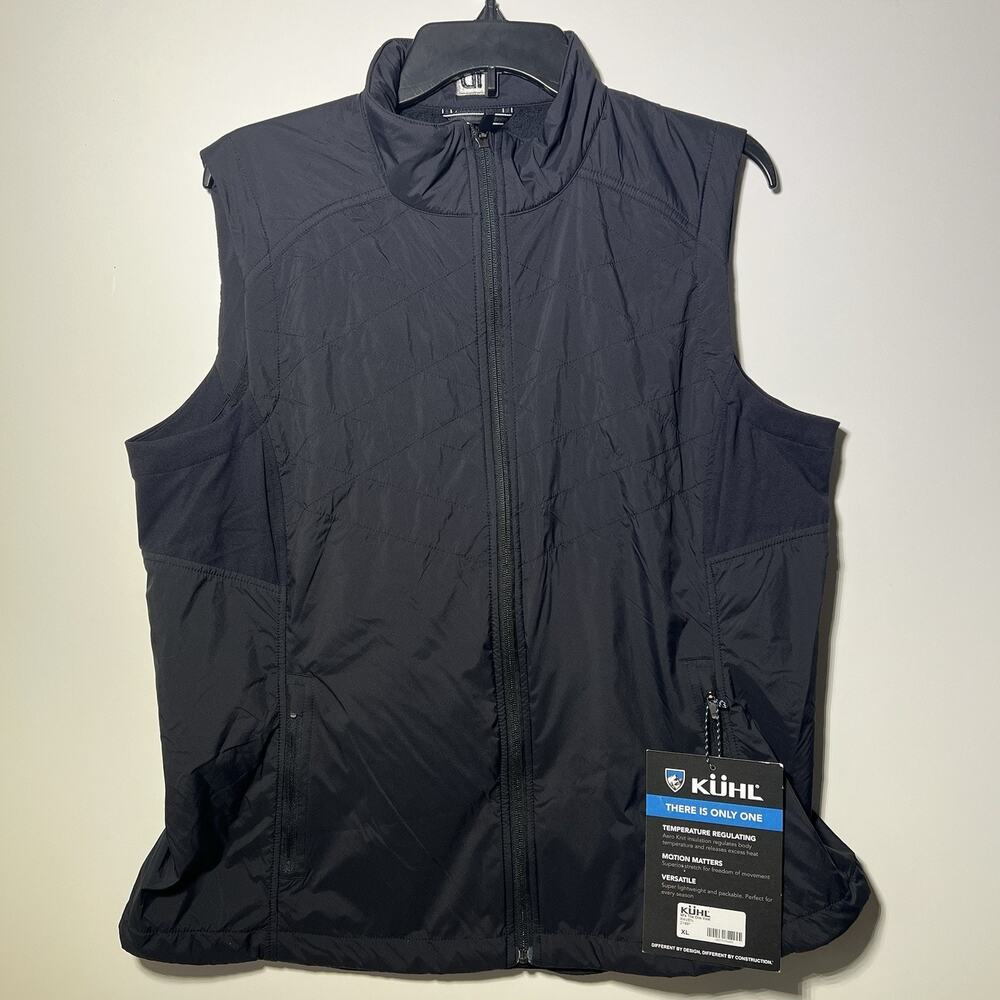 KÜHL The One Vest Women’s XL Black Waterproof Insulated Packable Lightweight NWT